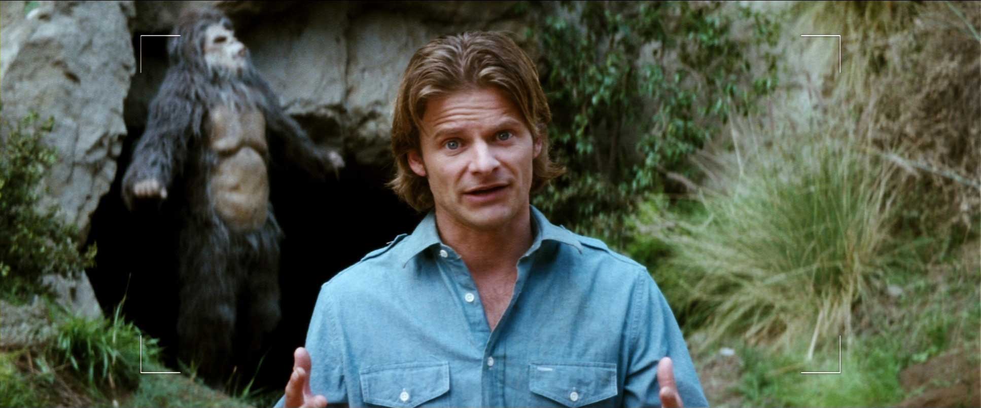 Steve Zahn and Bigfoot from the film Strange Wilderness